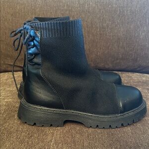 Kids Black Ankle Boots